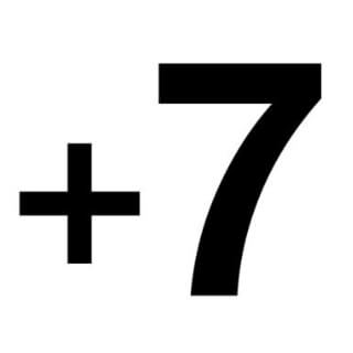 Icone de plus de 7